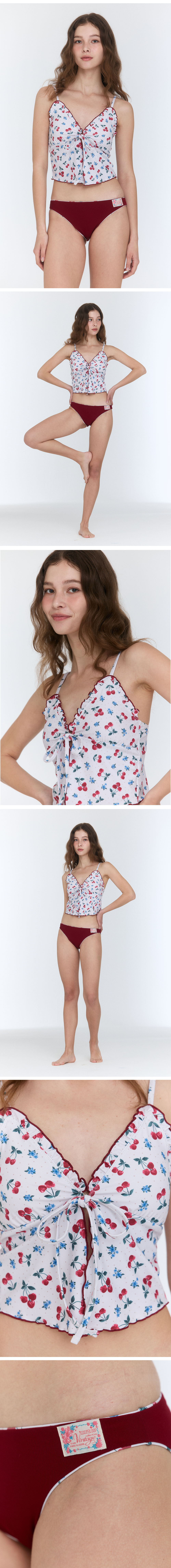 MUSINSA | LOOPLOOP Classic Reversible Bikini Bottoms [Cherry MUSINSA | LOOPLOOP Classic Reversible Bikini Bottoms [Cherry